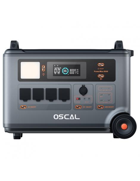 Oscal PowerMax6000 6000W Centrale Elettrica Portatile batteria LiFePO4 da 3600Wh a 57600Wh 14 uscite Ultimi tre giorni