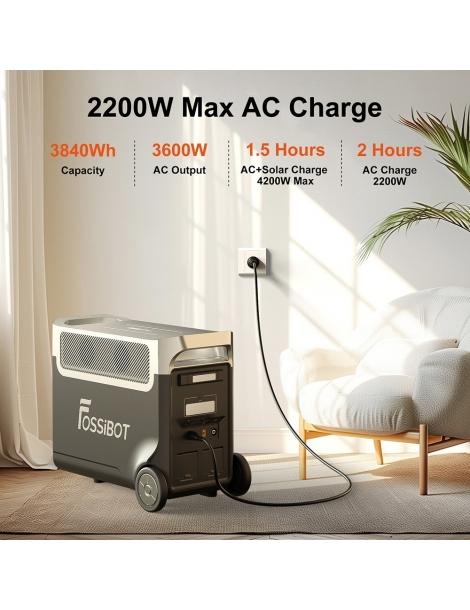 FOSSiBOT F3600 Pro 3840Wh Centrale Elettrica Portatile + 2* FOSSiBOT FB3840 Batteria Backup Elettrico Domestico 2025