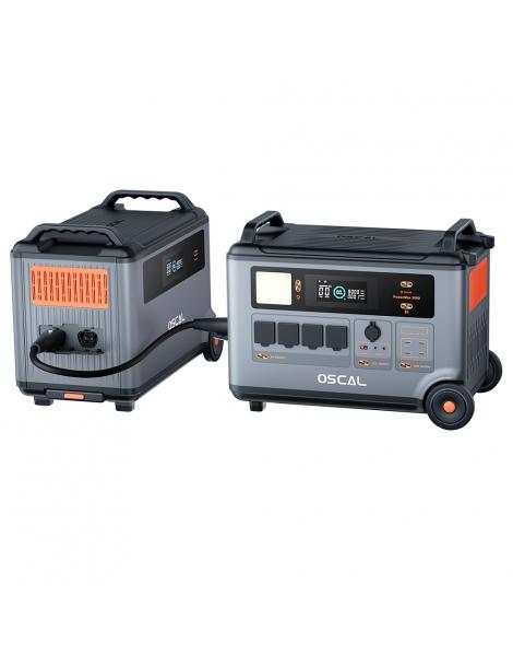 Blackview Oscal PowerMax 3600 Stazione di alimentazione robusta + Oscal BP3600 3600Wh Batteria supplementare Qualità