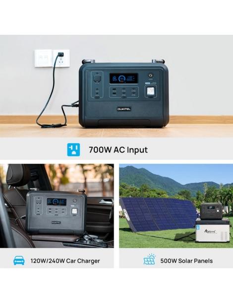 OUKITEL P1201E 960Wh 1200W Stazione di alimentazione portatile batteria LiFePo4 ricarica rapida in 1 5 ore luce LED Vendita