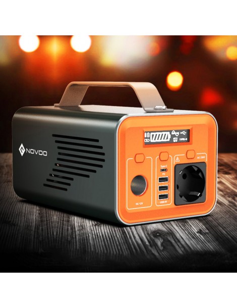 NOVOO ESS 230WH / 200W Stazione di Alimentazione Portatile per Campeggio Viaggio all'Aperto Interruzione di corrente Qualità Garantita