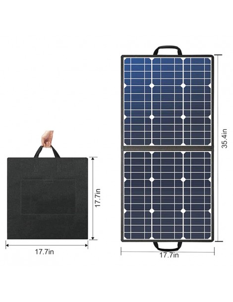 FlashFish SP50 18V/50W Pannello Solare Pieghevole Adattatore DC con Uscita 5V USB 18V DC Per Stazione Elettrica Promozione Limitata