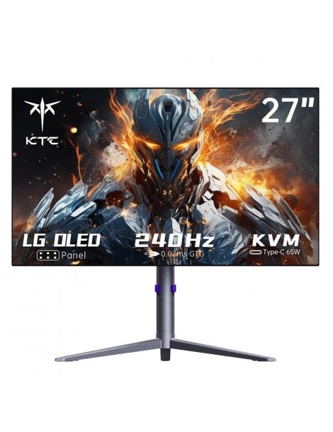 KTC G27P6 Monitor da gioco OLED da 27 pollici con risoluzione 2560x1440 aggiornamento a 240 Hz altoparlanti integrati Offerta