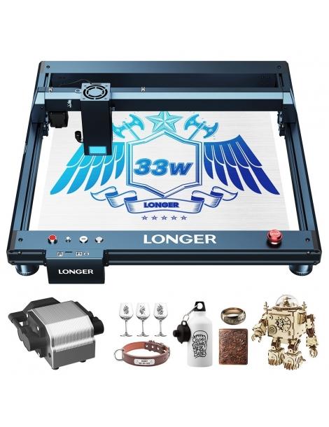 Taglierina per incisione laser Longer Laser B1 30W testa laser a 6 nuclei area di incisione 450 x 440 mm - UE