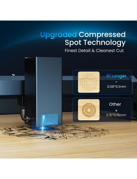 Taglierina per incisione laser Longer Laser B1 30W testa laser a 6 nuclei area di incisione 450 x 440 mm - UE Nuovo