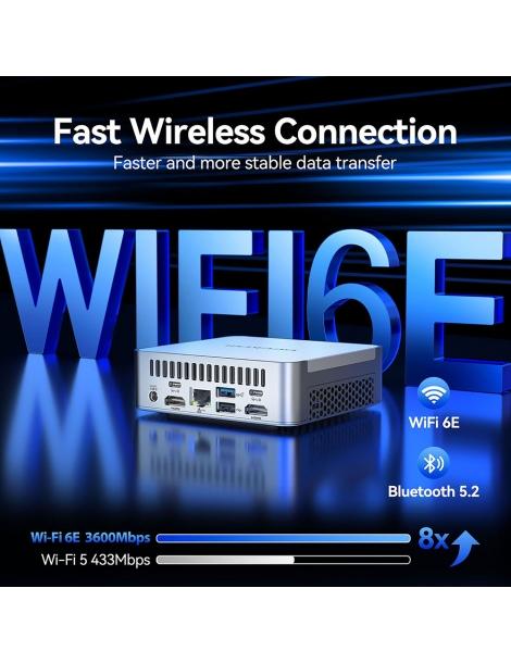 GEEKOM XT13 Pro Mini PC Intel Core i7-13620H 10 Core Max 4.9GHz 32GB RAM 1TB SSD WiFi 6E Bluetooth 5.2 Consegna Veloce