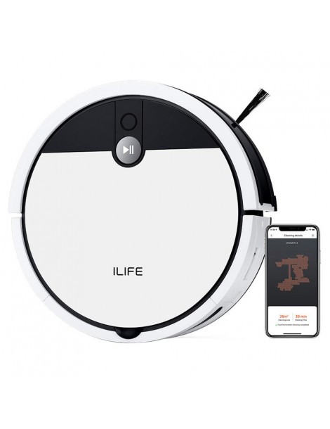 ILIFE V9e Aspirapolvere Robot Aspirazione Massima di 4000Pa Connessione Wi-Fi Grande Pattumiera da 700ml - EU Presa