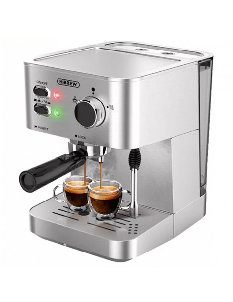 HiBREW H10 1050W macchina da caffè semi-automatica a 20 bar macchina per caffè espresso a cialde e macinato ESE capacità 1 5L