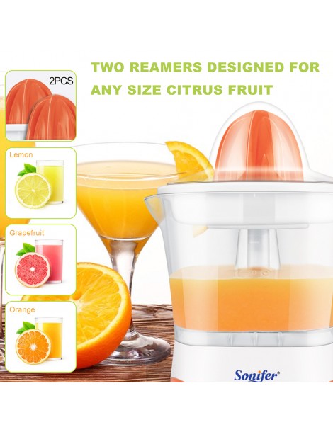 Sonifer SF5514 25W Electric Juicer Machine 1L Hand Press Citrus Juicer Maker Extractor Lemon Pomegranate Fruit Squeezer Moda