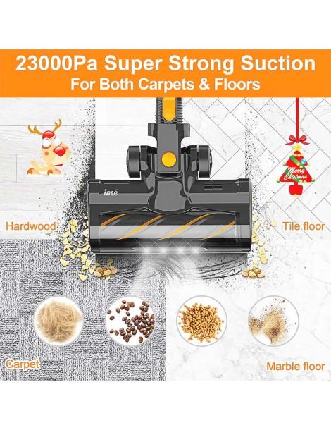 INSE S600 Aspirapolvere a batteria 23KPa Potenza di aspirazione 45min di autonomia massima 2 potenti modalità di aspirazione Ultimi tre giorni