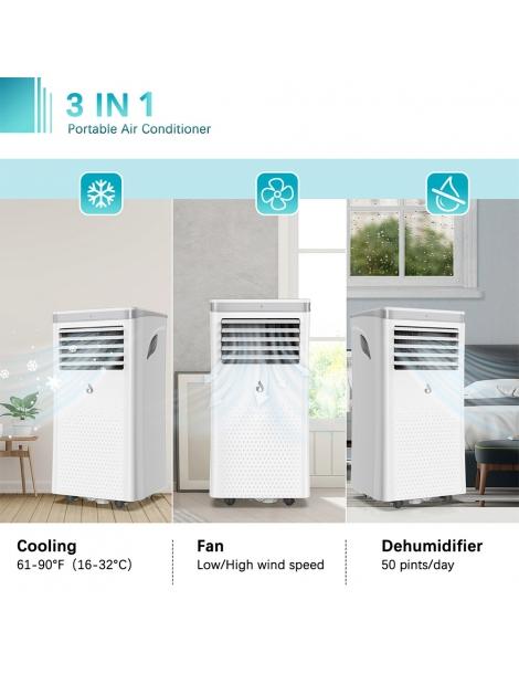 LUKO A011D1-7K 3 in 1 condizionatore d'aria portatile deumidificatore 7000BTU capacità di raffreddamento Shopping Online