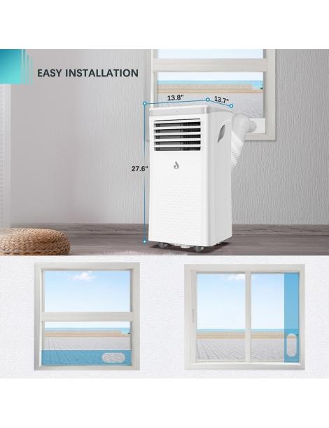 LUKO A011D1-7K 3 in 1 condizionatore d'aria portatile deumidificatore 7000BTU capacità di raffreddamento Shopping Online