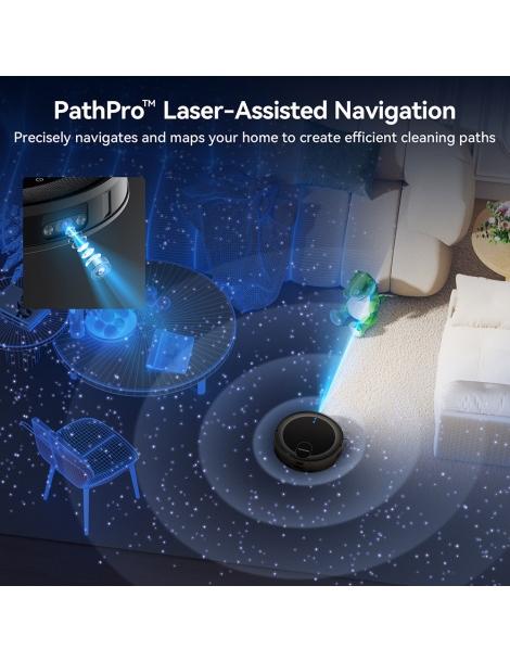 Proscenic X1S Aspirapolvere robot aspirazione 3000Pa Navigazione laser PathPro- Nero Prezzo Ridotto