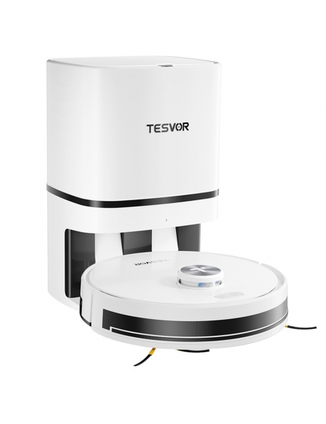 Tesvor S7 Pro AES Robot Aspirapolvere con Stazione di Svuotamento Automatico Funzione Mopping Aspirazione 6000Pa - Bianco Sconto