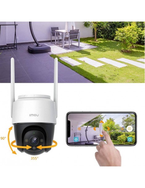 IMOU Cruiser Telecamera di sicurezza per esterni sirena da 110 dB visione notturna a colori telecamera panoramica 1080P IP66 Online