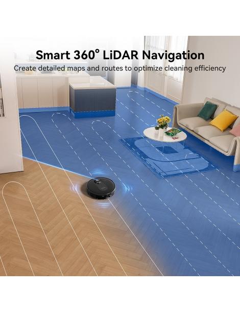Proscenic Q8 Aspirapolvere robot aspirazione 4200 Pa LiDAR Nav autonomia 200 minuti - Nero Hotsell