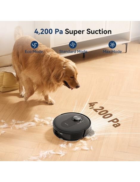 Proscenic Q8 Aspirapolvere robot aspirazione 4200 Pa LiDAR Nav autonomia 200 minuti - Nero Hotsell