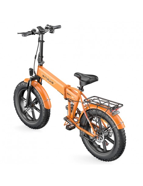 ENGWE EP-2 Pro 20 Pollici Bicicletta Elettrica Pieghevole con Pneumatici Grassi 750W Motore 48V 13Ah LG 2022 Versione –Arancia Vendita Economica