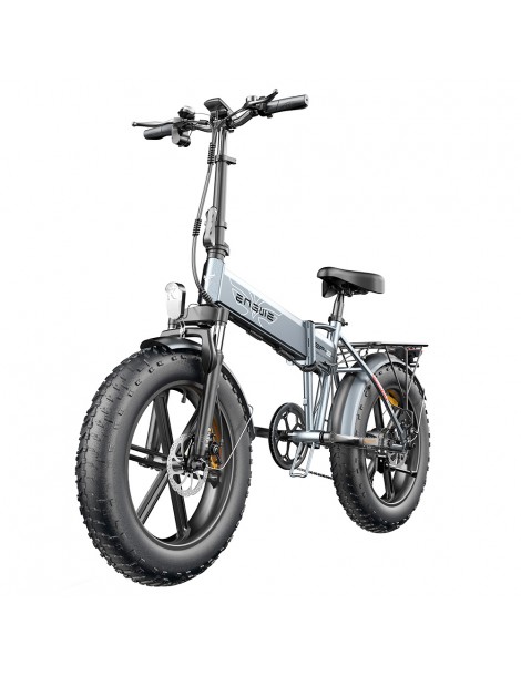ENGWE EP-2 Pro 20 Pollici Bicicletta Elettrica Pieghevole con Pneumatici Grassi 750W Motore 48V 13Ah LG 2022 Versione–Grigio Saldi Di Fabbrica