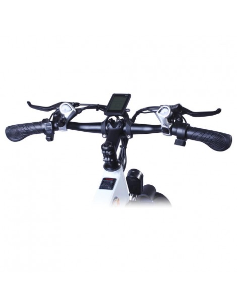 BEZIOR M26 26 Pollici Pneumatici Bicicletta Elettrica Pieghevole - 500W Motore Brushless & 48V 10Ah Batteria - Bianco 2025