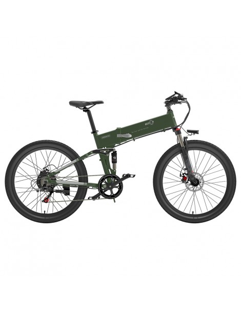 BEZIOR X500 Pro 26 pollici Pneumatici Bicicletta Elettrica Pieghevole 500W Motore - verde militare Promozione