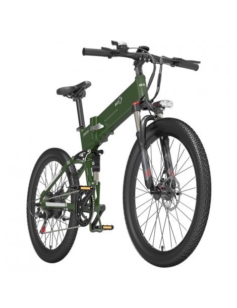 BEZIOR X500 Pro 26 pollici Pneumatici Bicicletta Elettrica Pieghevole 500W Motore - verde militare Promozione