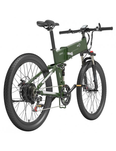 BEZIOR X500 Pro 26 pollici Pneumatici Bicicletta Elettrica Pieghevole 500W Motore - verde militare Promozione