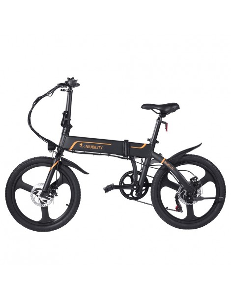 Niubility B20 20 Inch Bicicletta elettrica pieghevole 350W Motore 42V 10.4 Ah Batteria – Nero