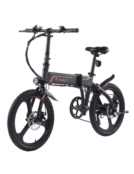 Niubility B20 20 Inch Bicicletta elettrica pieghevole 350W Motore 42V 10.4 Ah Batteria – Nero Soddisfazione Garantita