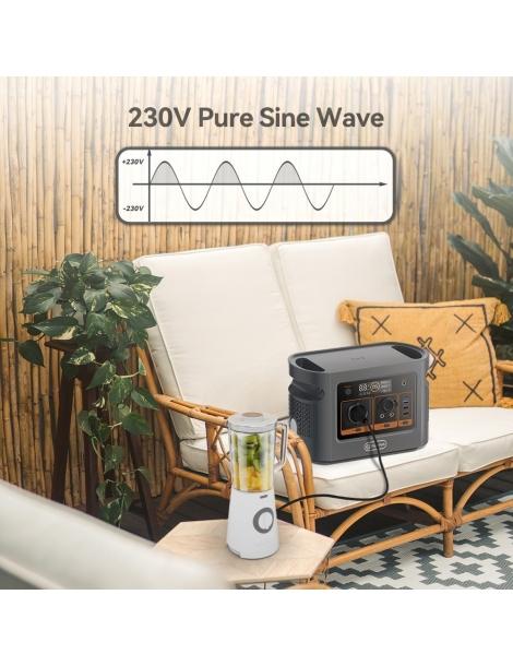 Flashfish QE01D Stazione di alimentazione portatile batteria da 22 4V/20Ah 448Wh uscita CA da 600W Qualità Garantita
