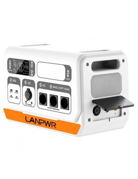 LANPWR 2200PRO Stazione di alimentazione portatile con inverter on-grid supporto 200W/400W/600W/800W - Spina UE Fino Al -60%