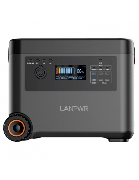 LANPWR Generatore Solare Portatile Da 2160Wh uscita CA da 2500W Prezzo Ridotto