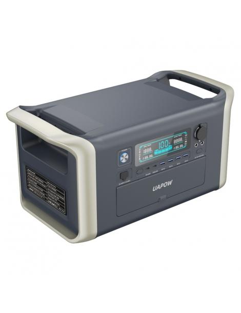 UAPOW Apower1000 Stazione di alimentazione portatile generatore solare LiFePO4 da 1024Wh uscita CA 1800W ricarica PD 100W Novità