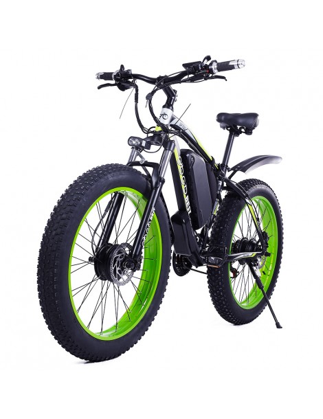 GOGOBEST GF700 26*4.0 Pneumatici Grassi Mountain Bike Elettrica 1000W Motore Brushless 48V 17 5Ah Batteria – Verde Vendita Economica