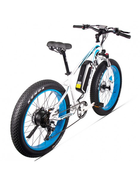 CYSUM M980 Pneumatici Grassi da 26 pollici Bicicletta Elettrica 1000W Motore Brushless 17Ah Batteria rimovibile - Nero Blu I Più Venduti