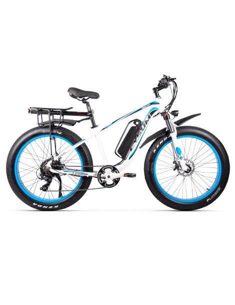 CYSUM M980 Pneumatici Grassi da 26 pollici Bicicletta Elettrica 1000W Motore Brushless 17Ah Batteria rimovibile - Nero Blu I Più Venduti
