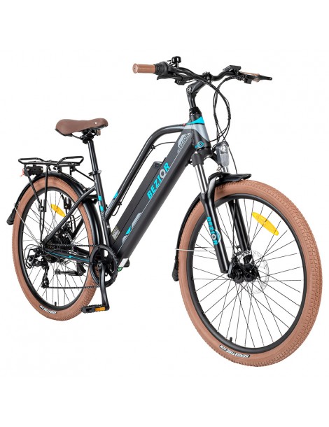 Bezior M2 Pro Ciclomotore elettrico 500W Motore 12.5Ah Batteria- Nero Vendite Flash