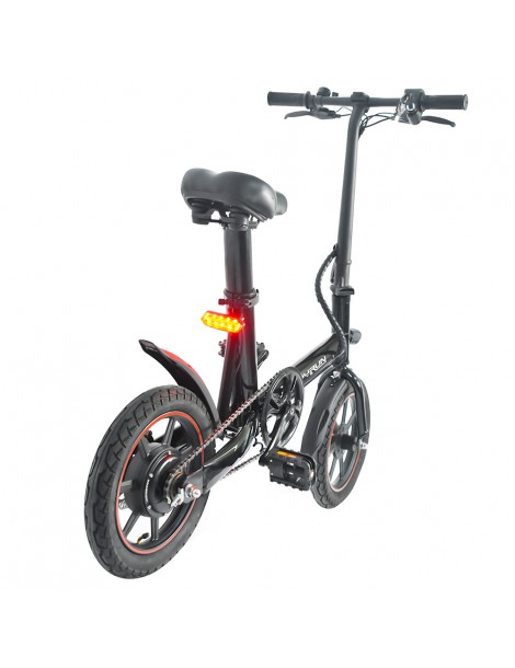 Happyrun HR-X40 Bicicletta elettrica leggera motore da 350W batteria da 36V 6Ah velocità massima 25km/h - Nero Nuova