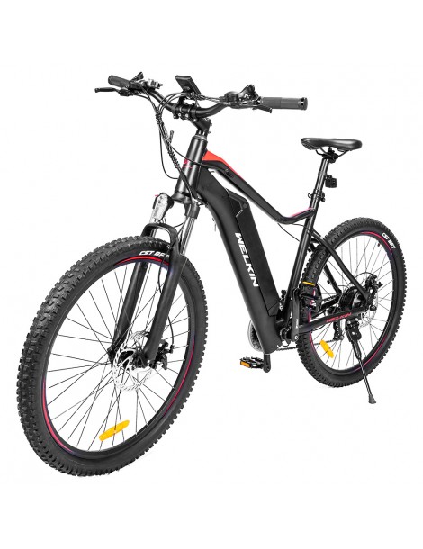 WELKIN WKEM001 Bicicletta elettrica da montagna motore senza spazzole da 250W batteria da 36V 10.4Ah - Nero e Rosso Moda