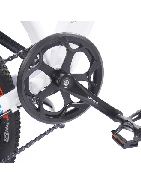 FAFREES F100 26' Bici elettrica 33 KMPH Mountain Ebike Adulti 350 W Motore 48 V 11 6 Ah Batteria rimovibile-Bianco Italy