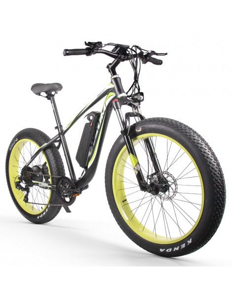 CYSUM M980 Pneumatici Grassi da 26 pollici Bicicletta Elettrica 1000W Motore Brushless 17Ah Batteria rimovibile - Nero Verde Vendita
