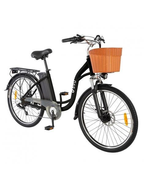 DYU C6 Bicicletta elettrica motore da 350W batteria da 12 5AH - Nero Acquista Ora