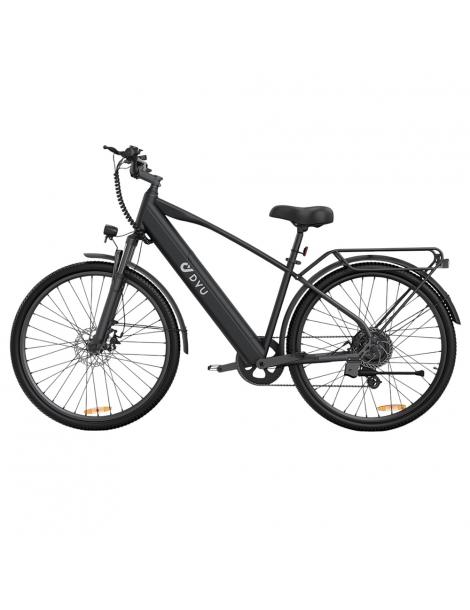 DYU C5 City Electric Bike motore 250W batteria 48V 10AH 27 5 pollici 25km/h 65km freni a doppio disco - nero Consegna Veloce
