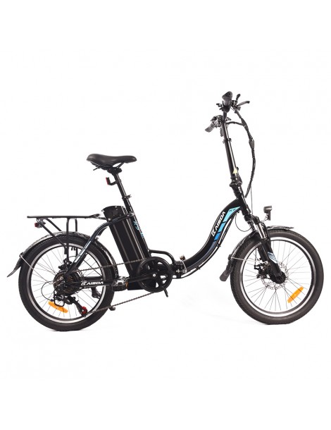 KAISDA K7 Ciclomotore elettrico pieghevole bicicletta da montagna motore 350W SHIMANO a 7 velocità controllo APP - Nero Affare Del Giorno