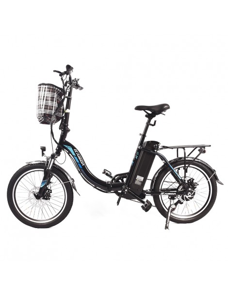 KAISDA K7 Ciclomotore elettrico pieghevole bicicletta da montagna motore 350W SHIMANO a 7 velocità controllo APP - Nero Affare Del Giorno