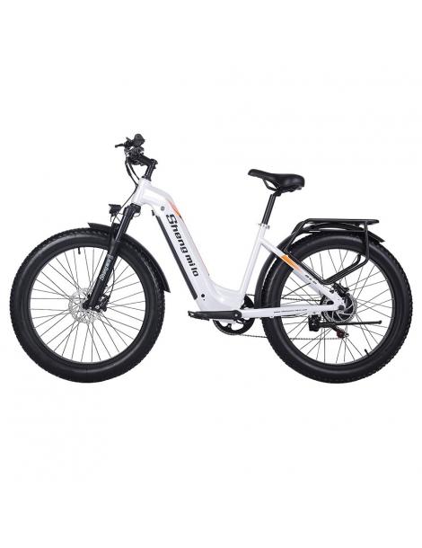 Shengmilo MX06 Bici Elettrica Fuoristrada Motore Bafang 500W Batteria Samsung 48V 17.5Ah Pneumatici Grassi All-terrain 26in Presa