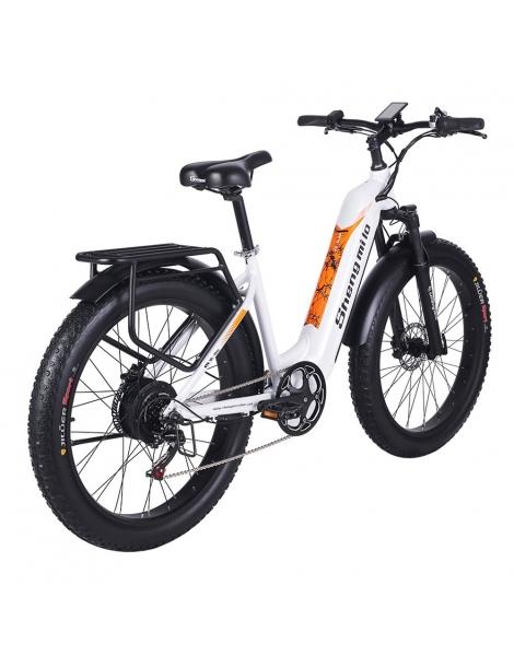Shengmilo MX06 Bici Elettrica Fuoristrada Motore Bafang 500W Batteria Samsung 48V 17.5Ah Pneumatici Grassi All-terrain 26in Presa