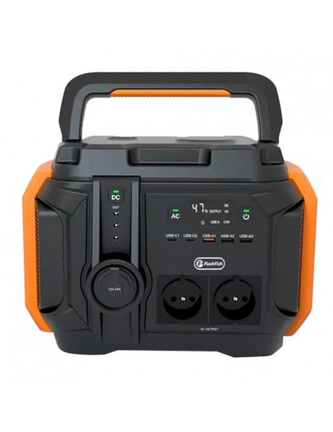 Flashfish A601 Generatore Solare Portatile 540Wh/600W 150000mah 5 Modalità di Illuminazione 11 Uscite - Spina UE Saldi Di Fabbrica