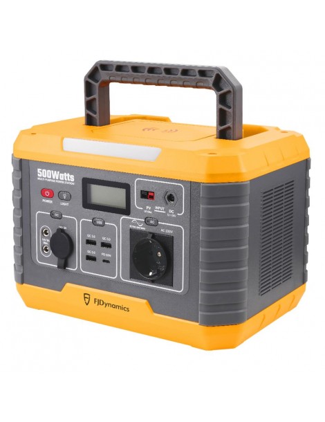 Fjdynamics Powersec MP500 520Wh/500W Centrale Elettrica Portatile Ricarica Wireless 10W 8 Porte Di Uscita Versione UE Italia
