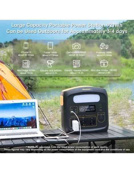 Newsmy N1200 Stazione di alimentazione portatile batterie LiFePO4 da 921Wh Consegna Veloce